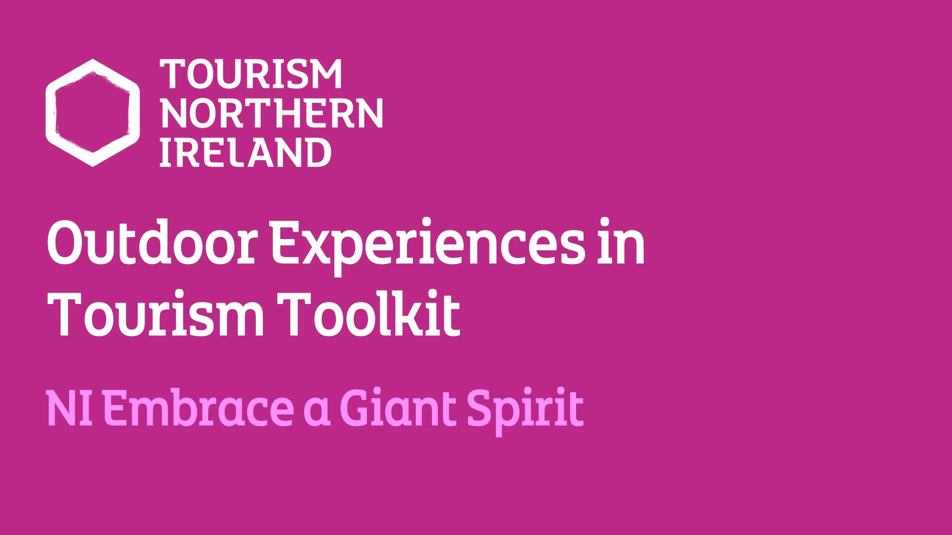 Outdoor Experiences in Tourism Toolkit